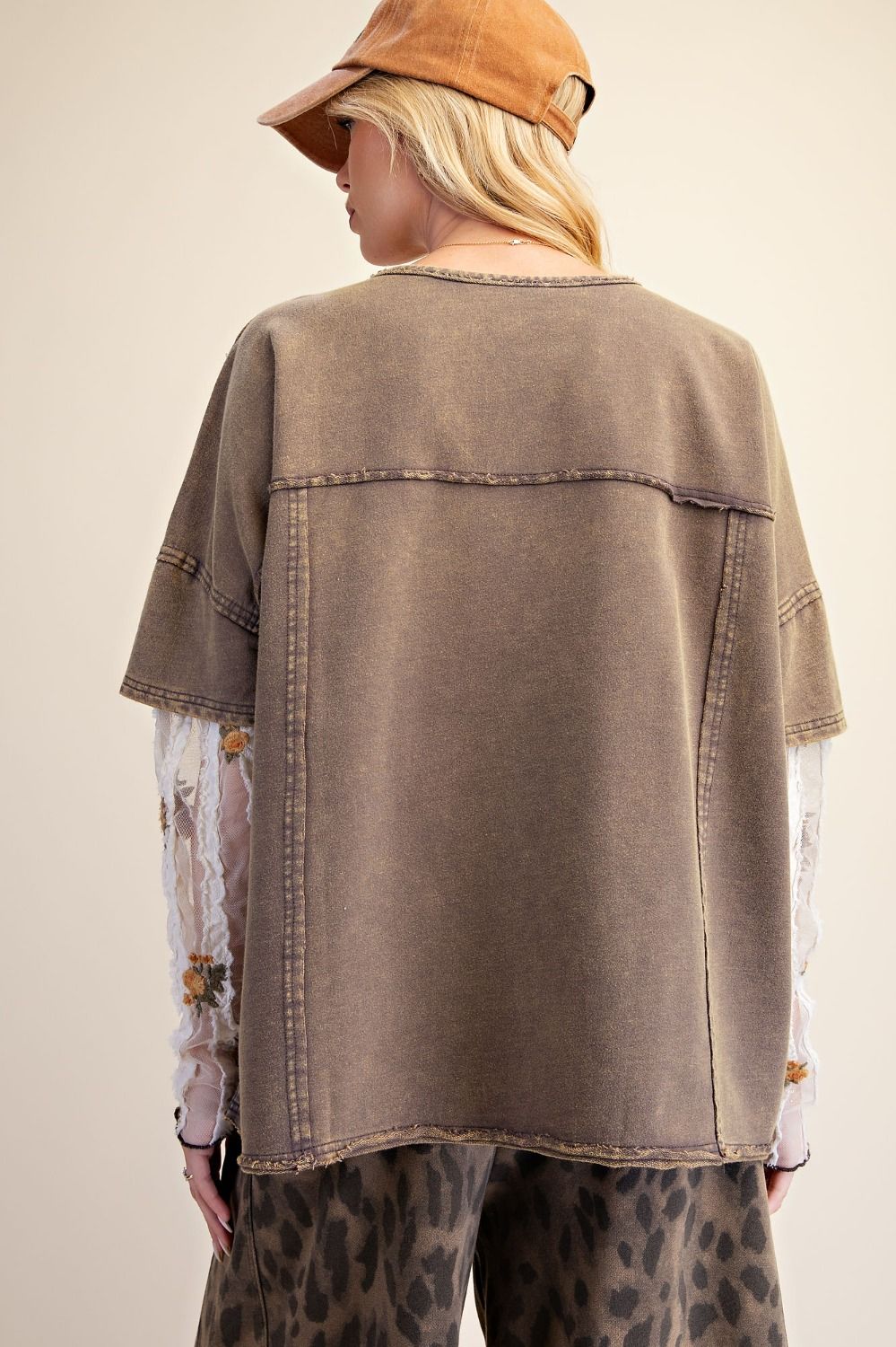 Layered Peace Patch Top