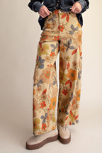 Floral Twill Pants