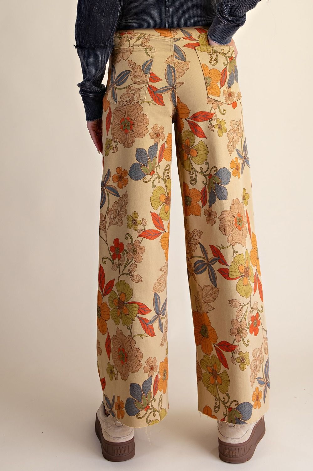 Floral Twill Pants