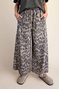 Terry Printed Knit Pants