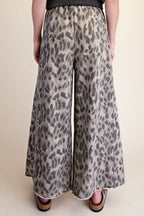 Terry Printed Knit Pants