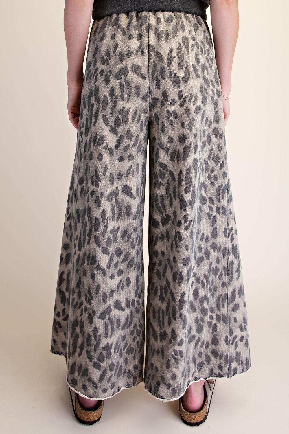 Terry Printed Knit Pants