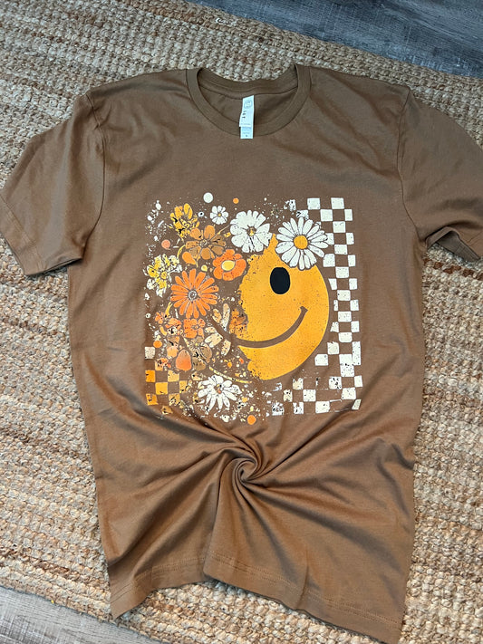 Checkered Smile Tee