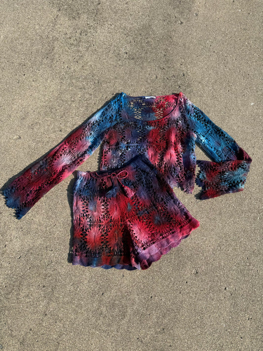 Tie Dye Crochet top