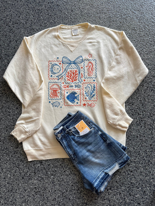 Coastal Stamp Crewneck