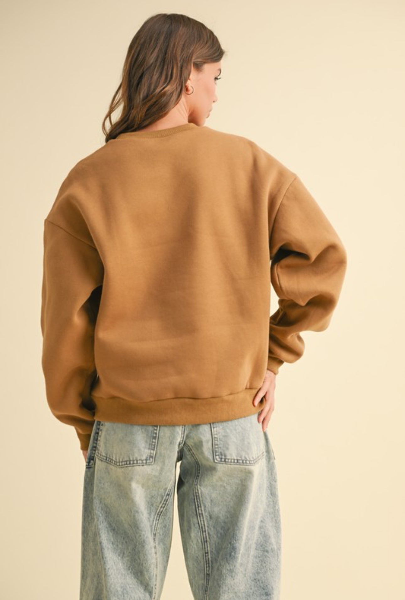 Hawaii Boucle Letter Patch Sweat Shirt