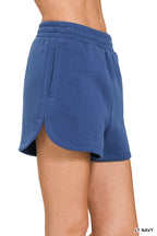 Fleece Dolphin Style Shorts