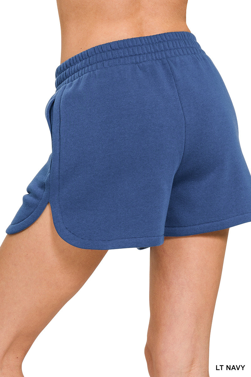 Fleece Dolphin Style Shorts