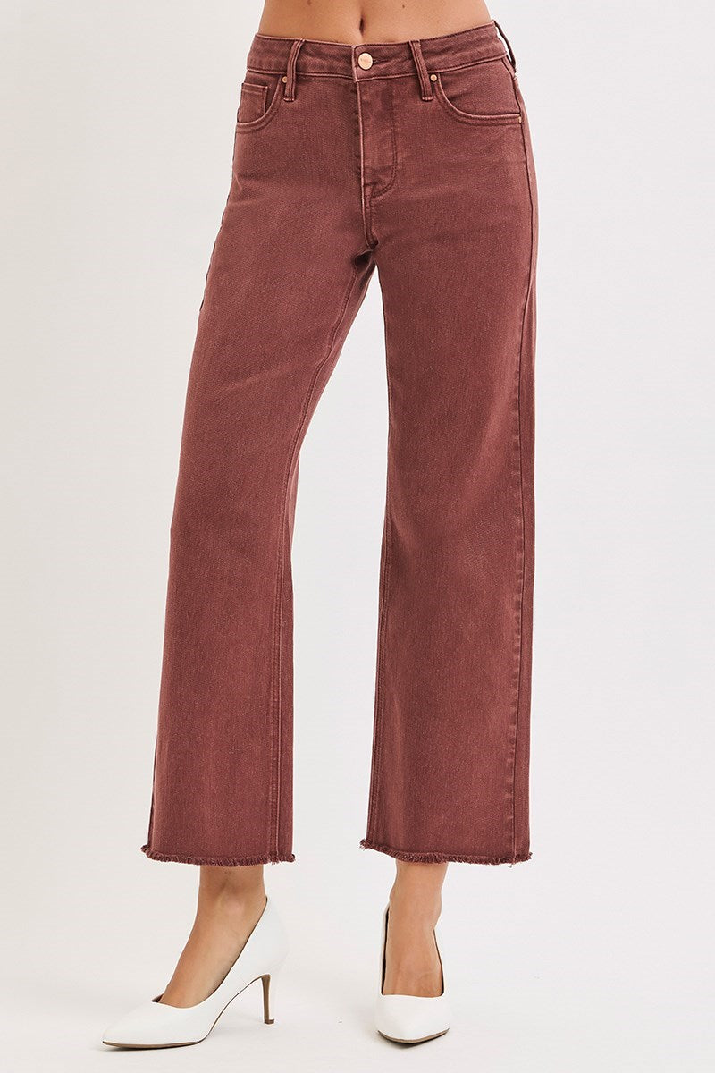 Risen Mid Rise Ankle Jeans