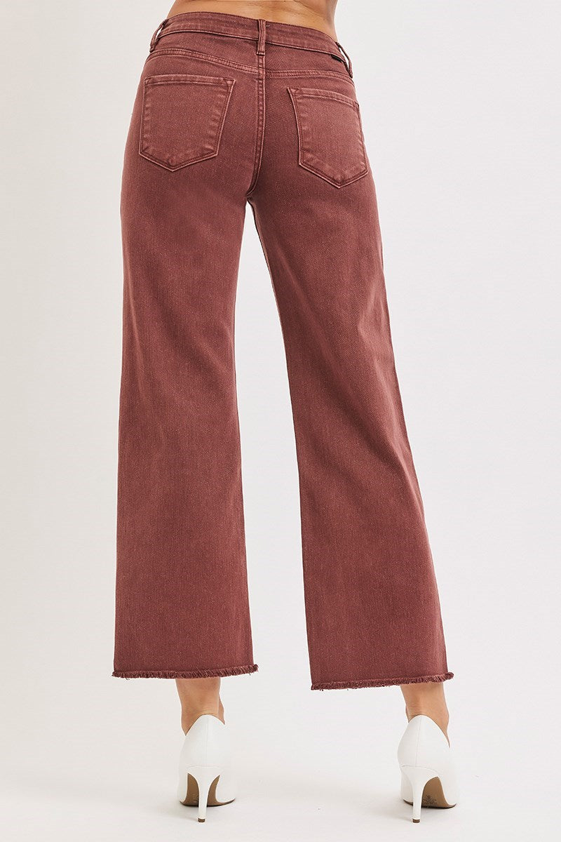 Risen Mid Rise Ankle Jeans
