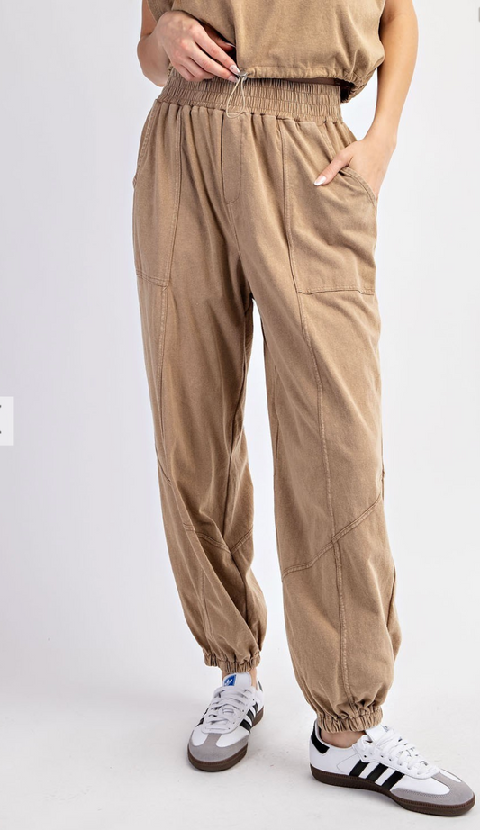Mineral Washed Jogger Pants