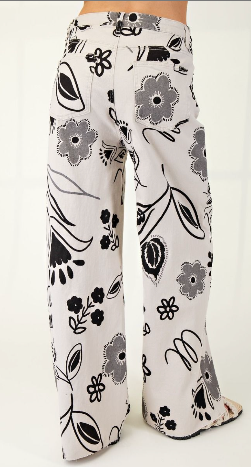 Floral Twill Pants