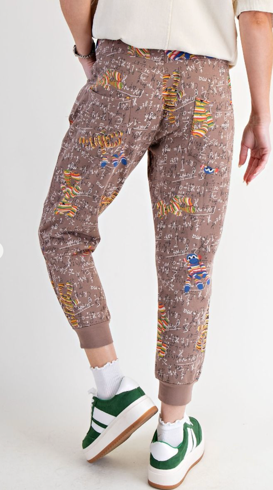 Mocha Printed Joggers