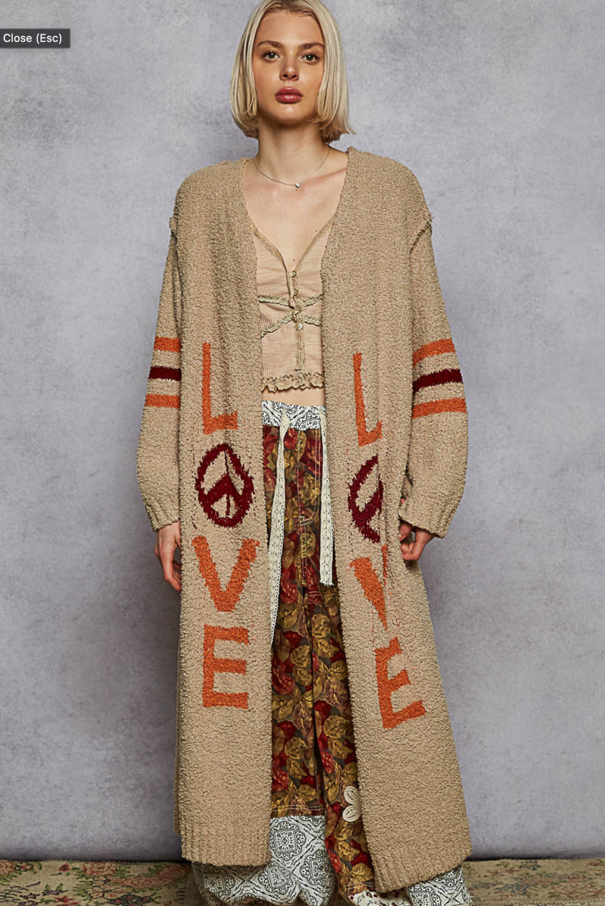 Peace Love Cardigan