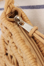 woven boho tassel crochet purse