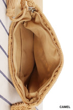 woven boho tassel crochet purse