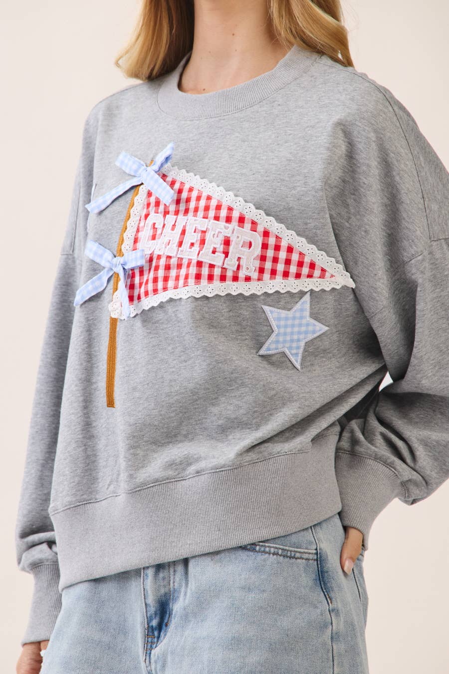 Pennant Applique Sweatshirt