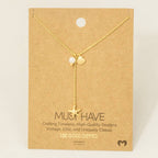 Gold Dipped Star Fish Sea Shell Y Necklace