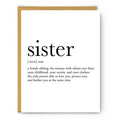 Sister Definition - Everyday Card