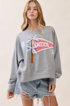 Pennant Applique Sweatshirt