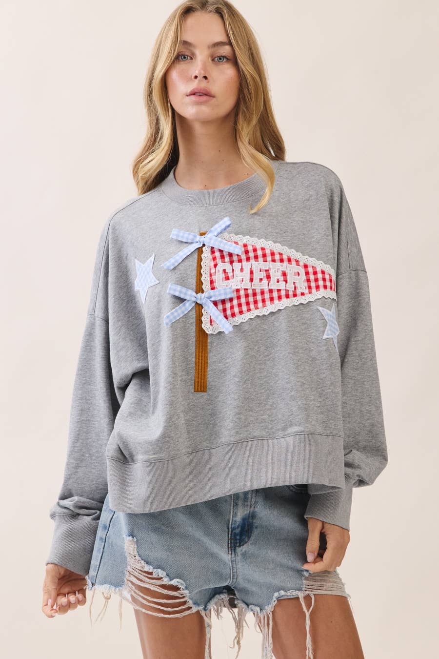 Pennant Applique Sweatshirt