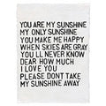 Handmade Paper Print - You Are My Sunshine - 12"x16