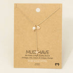 Gold Dipped Star Fish Sea Shell Y Necklace