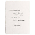 Handmade Paper Print - Peter Pan - 12”x16