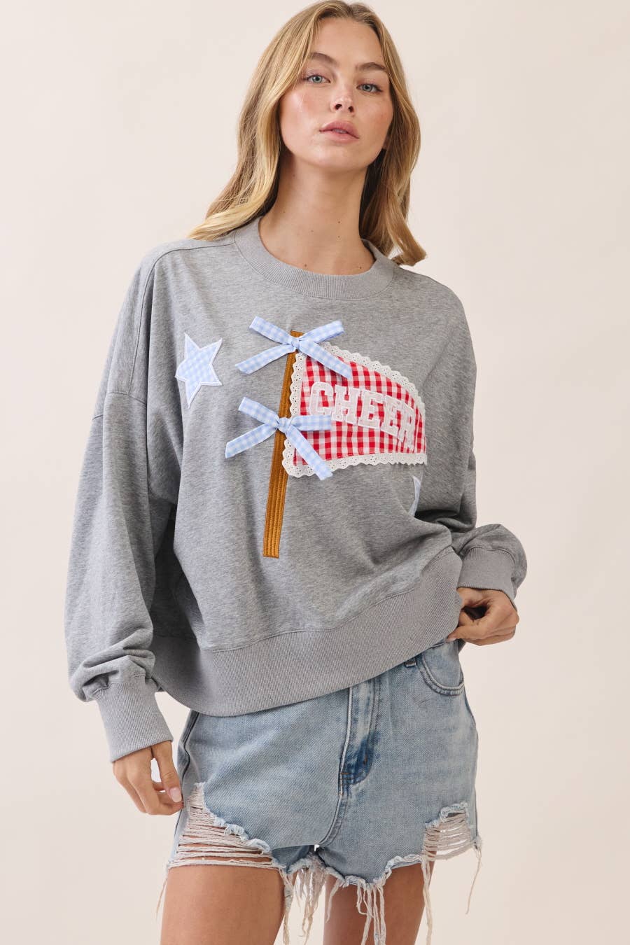 Pennant Applique Sweatshirt