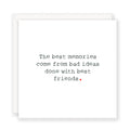 'The Best Memories' greeting card