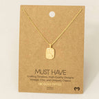 Gold Dipped Sun Rise Pendant Necklace