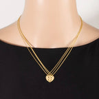 Best Bitches Heart Pendant Necklace Set