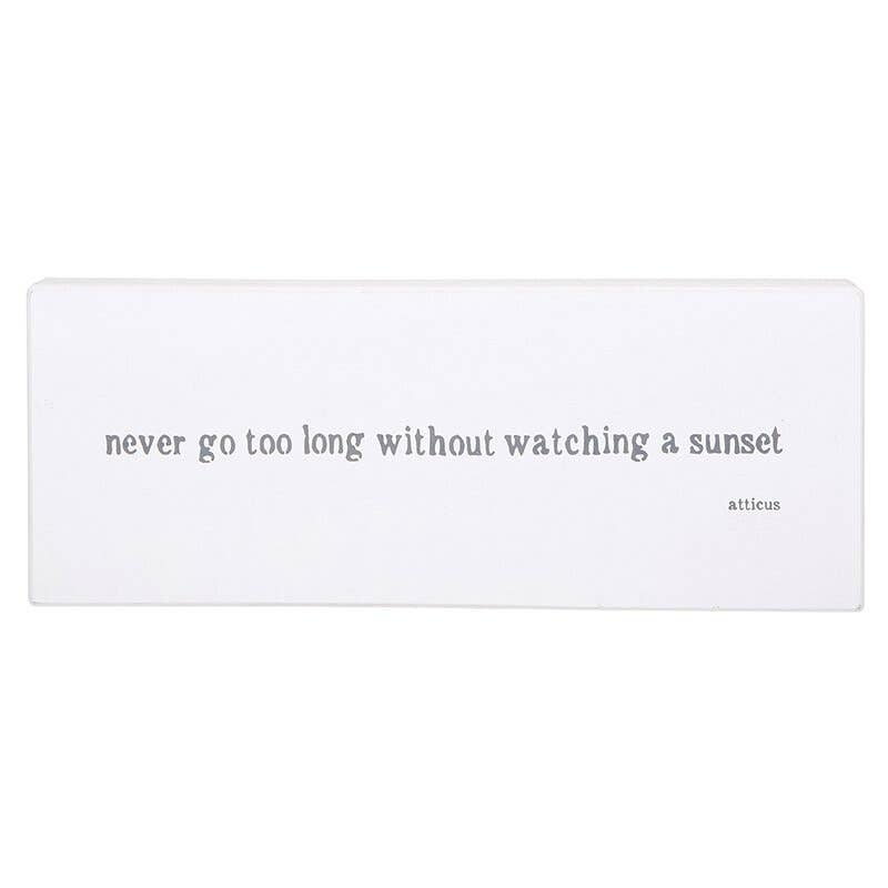 Face to Face Small Case Word Board - Watching A Sunset