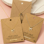 Triple Cross Pendant Necklace
